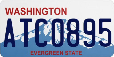 WA license plate ATC0895