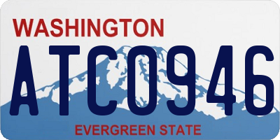 WA license plate ATC0946