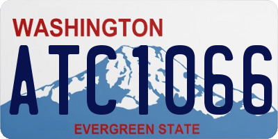 WA license plate ATC1066