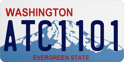 WA license plate ATC1101