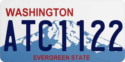 WA license plate ATC1122