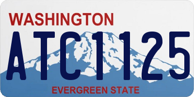 WA license plate ATC1125
