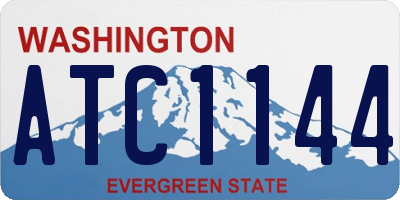 WA license plate ATC1144