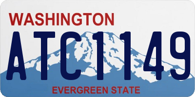 WA license plate ATC1149