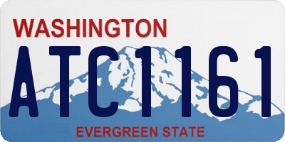 WA license plate ATC1161