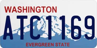 WA license plate ATC1169