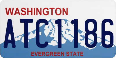 WA license plate ATC1186