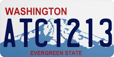 WA license plate ATC1213
