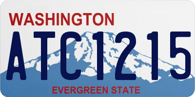 WA license plate ATC1215