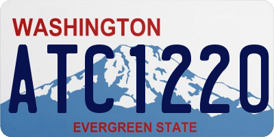 WA license plate ATC1220