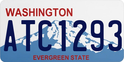 WA license plate ATC1293