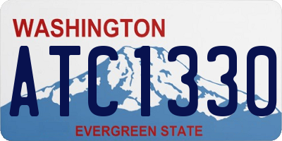 WA license plate ATC1330