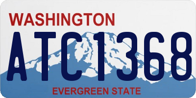WA license plate ATC1368