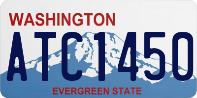 WA license plate ATC1450