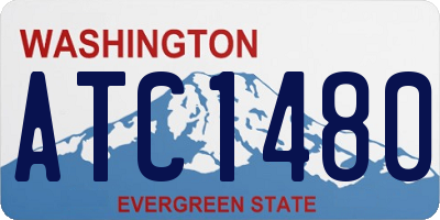 WA license plate ATC1480