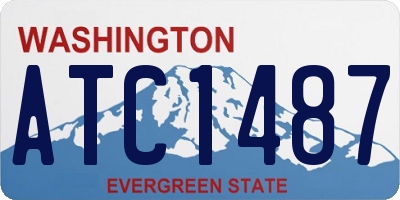 WA license plate ATC1487