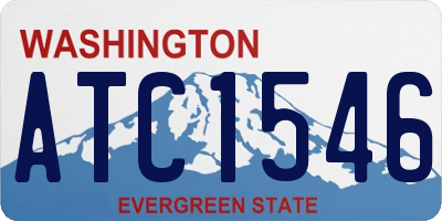 WA license plate ATC1546