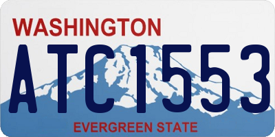 WA license plate ATC1553