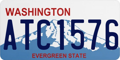 WA license plate ATC1576