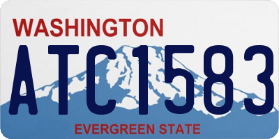 WA license plate ATC1583
