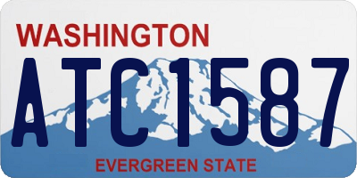 WA license plate ATC1587