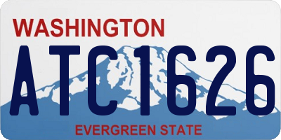 WA license plate ATC1626