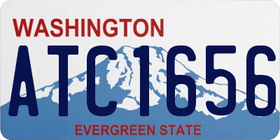WA license plate ATC1656