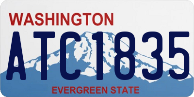 WA license plate ATC1835