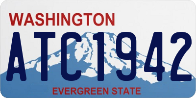 WA license plate ATC1942