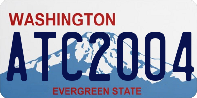 WA license plate ATC2004