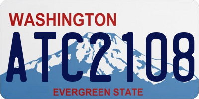 WA license plate ATC2108