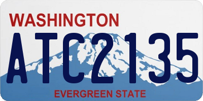 WA license plate ATC2135