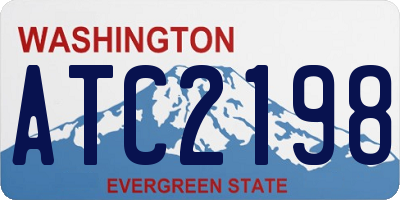 WA license plate ATC2198