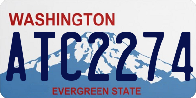 WA license plate ATC2274