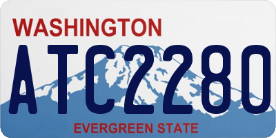 WA license plate ATC2280
