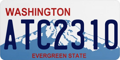 WA license plate ATC2310