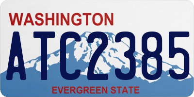 WA license plate ATC2385