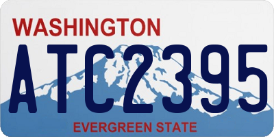 WA license plate ATC2395