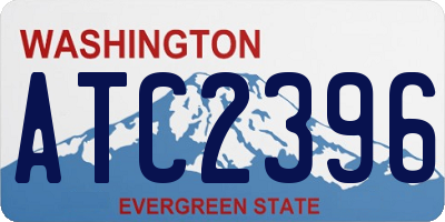 WA license plate ATC2396
