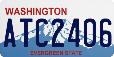 WA license plate ATC2406