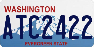 WA license plate ATC2422