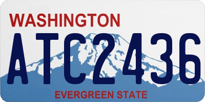 WA license plate ATC2436