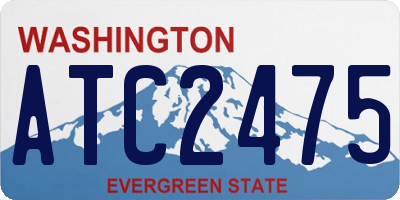WA license plate ATC2475