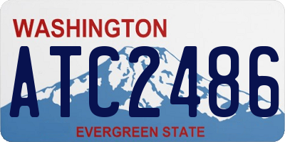 WA license plate ATC2486
