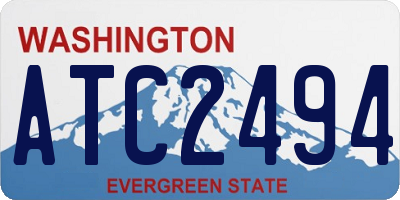 WA license plate ATC2494