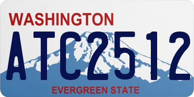 WA license plate ATC2512