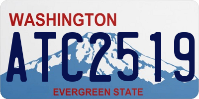 WA license plate ATC2519