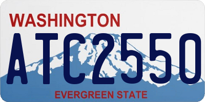WA license plate ATC2550