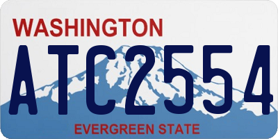 WA license plate ATC2554