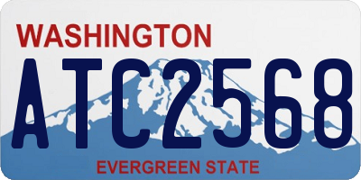 WA license plate ATC2568